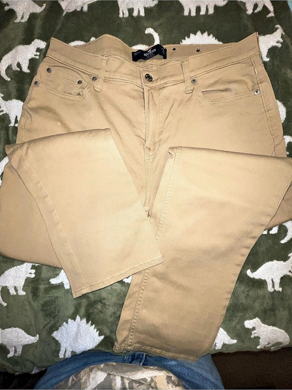 Hollister Tan Straight Leg Pants Waist 34x32